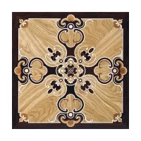 Picture Unique Italian inlaid tile floor in wenge, walnut, maple, doussie and oak