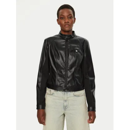 Zdjęcie Guess Kurtka skórzana W4YL04 WE480 Czarny Regular Fit