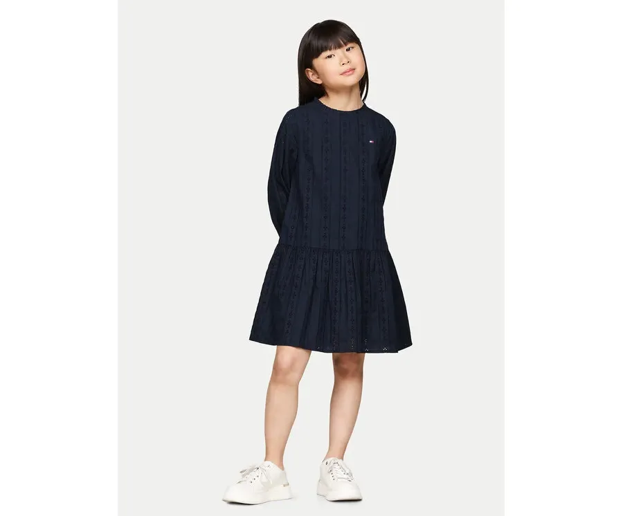 obrazek 1 Tommy Hilfiger Sukienka elegancka KG0KG08216 M Granatowy Regular Fit