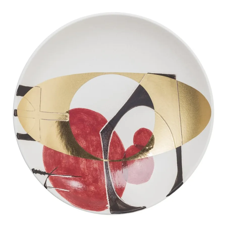 obrazek 4 Centralny element z ręcznie malowanej ceramiki  H.9xL.40xP.40 cm