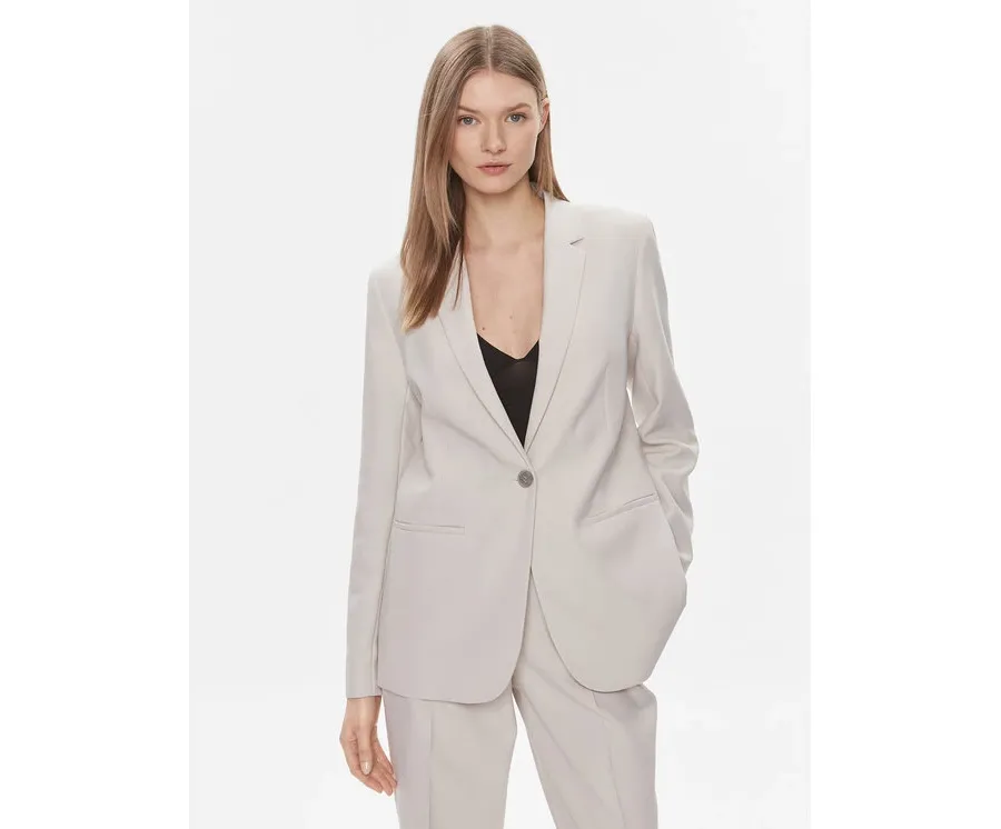obrazek 1 Calvin Klein Marynarka Essential K20K206477 Szary Regular Fit