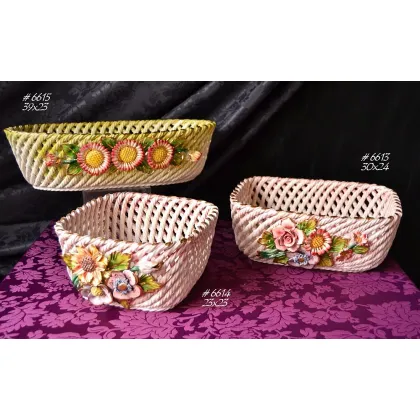 Picture A wonderful container, ceramic basket in 3 dimensions