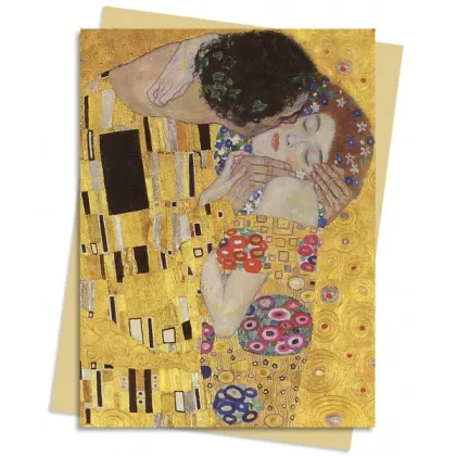 Zdjęcie Pakiet kartek na życzenia (Klimt: Pocałunek) - Flame Tree Publishing