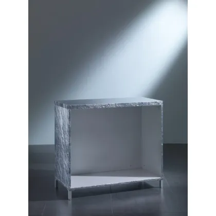 Picture Modular shop counter made of eco-leather on legs