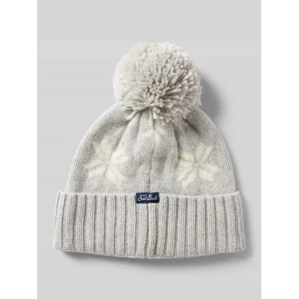 Zdjęcie Czapka z mieszanki wełny z pomponem model ‘FLAK’