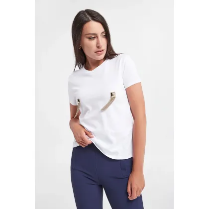 Zdjęcie T-shirt damski ELISABETTA FRANCHI Elisabetta Franchi