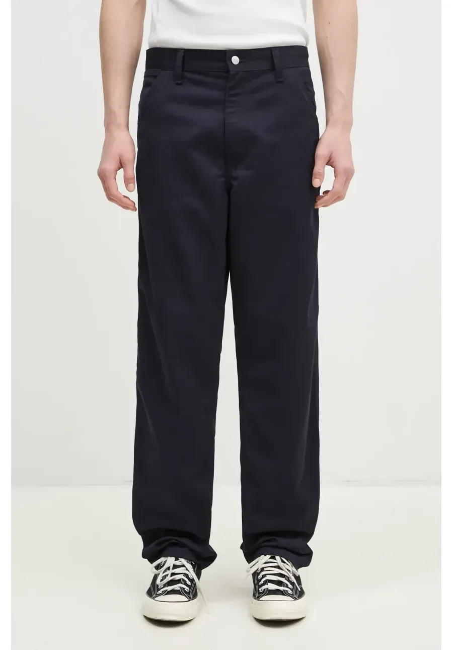 obrazek 1 Carhartt WIP spodnie Simple Pant męskie kolor granatowy proste I020075.1C02