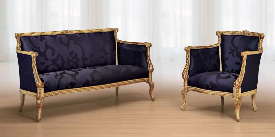 obrazek 1 Antyczna unikalna mała sofa do salonu - Morello Gianpaolo