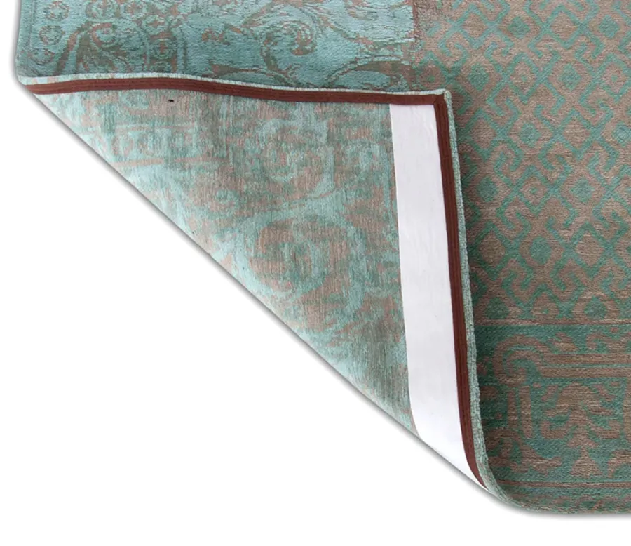 obrazek 5 Stylowy turkusowy dywan patchwork - SEA BLUE 8006