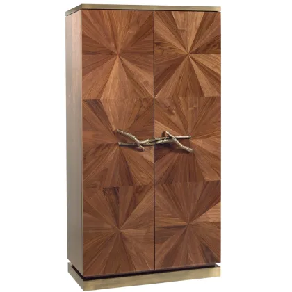 Picture Brown walnut veneer cabinet - Ginger & Jagger