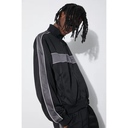 Zdjęcie AMBUSH bluza Track Jacket Tap męska kolor czarny wzorzysta BMBD003S24JER
