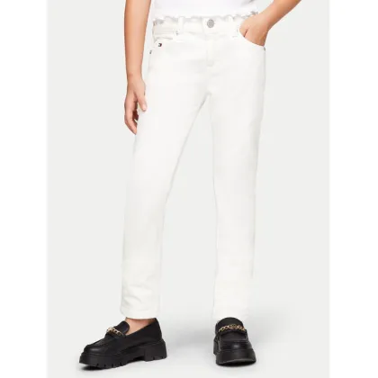 Zdjęcie Tommy Hilfiger Jeansy Nora KG0KG07846 Biały Slim Fit
