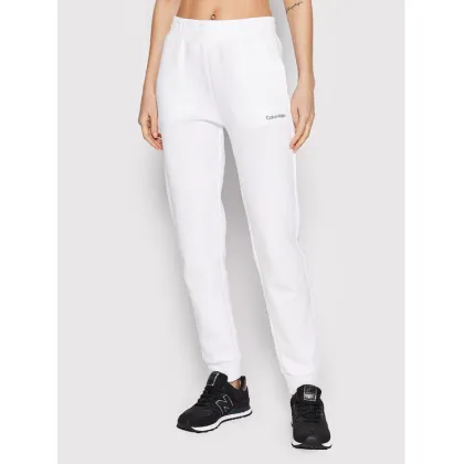 Zdjęcie Calvin Klein Spodnie dresowe Micro Logo Essential K20K204424 Biały Regular Fit