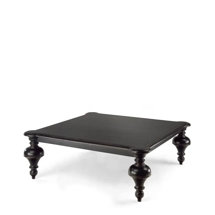 obrazek 1 Kwadratowy stolik kawowy z litego drewna H.43xL.110xP.110 cm