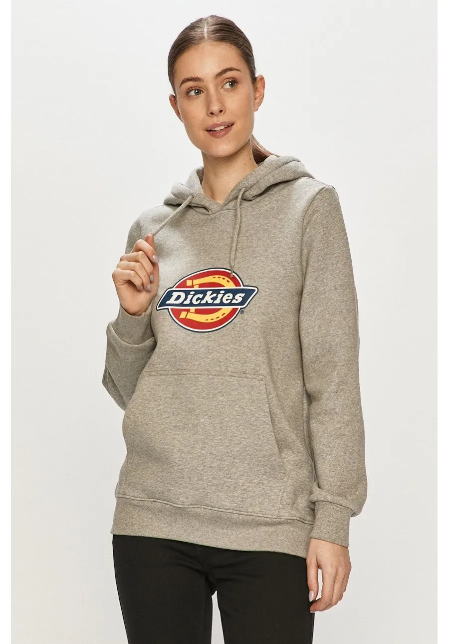 obrazek 1 Dickies Bluza damska kolor szary z kapturem z nadrukiem DK0A4XCCGYM-GREYMELANG