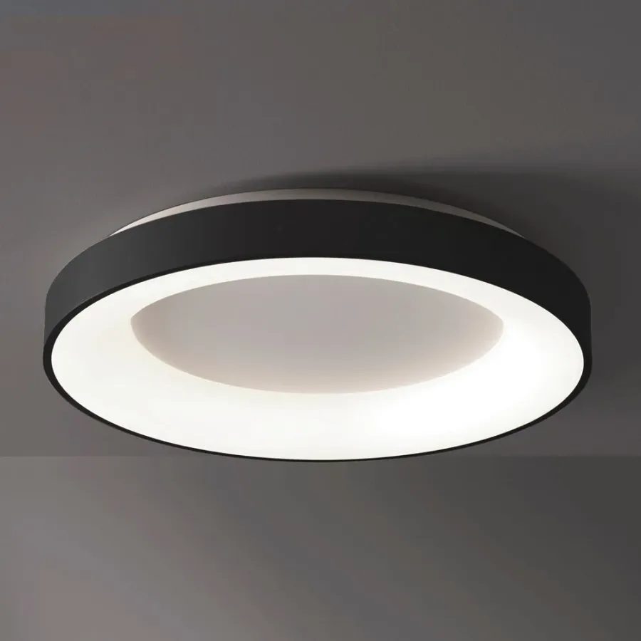 obrazek 1 Stylowy czarny plafon Inner R do nowoczesnych wnętrz - LED 80W