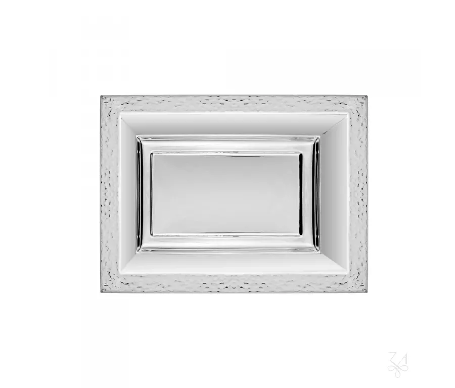 picture 2 A unique rectangular Cardinale basket made of silver - Zaramella Argenti