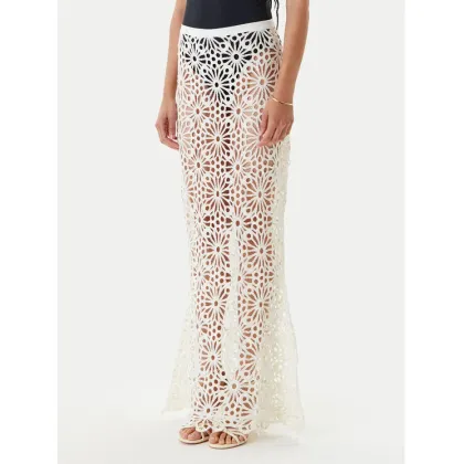 Zdjęcie NORMA KAMALI Spódnica maxi ST125SCRP02840 Beżowy Slim Fit