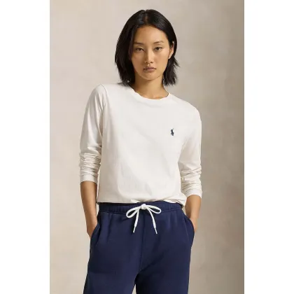 Zdjęcie Polo Ralph Lauren longsleeve bawełniany kolor biały 211898699