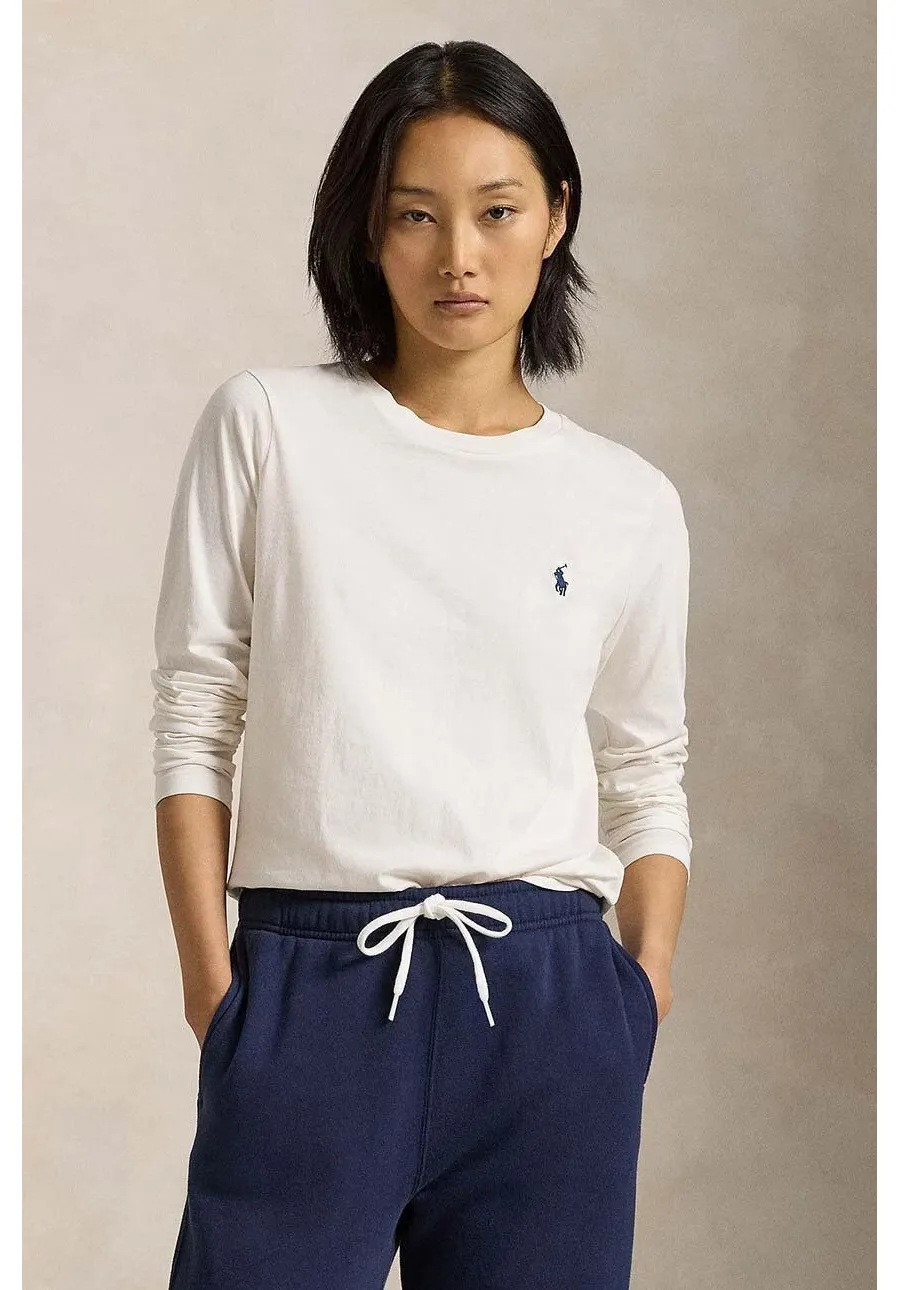 obrazek 1 Polo Ralph Lauren longsleeve bawełniany kolor biały 211898699