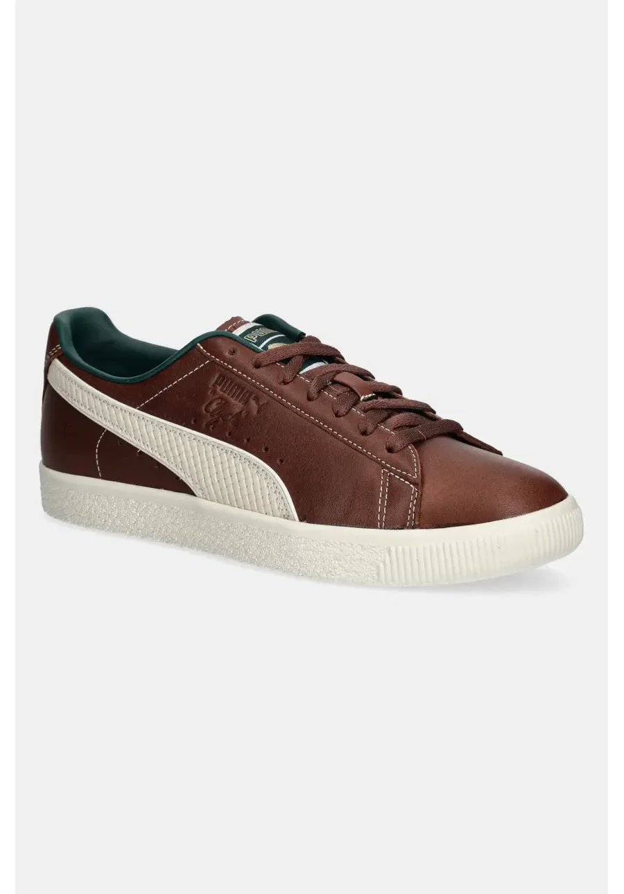 obrazek 1 Puma sneakersy skórzane Clyde Palais Artisan męskie kolor brązowy 402249