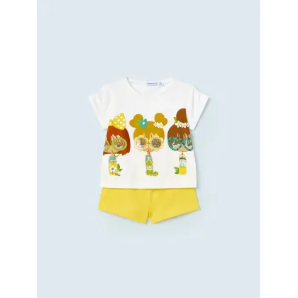Zdjęcie Mayoral Komplet t-shirt i spodenki 1276 Kolorowy Regular Fit