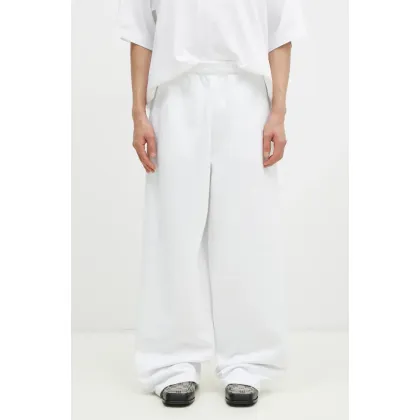 Zdjęcie VETEMENTS spodnie dresowe Embroidered Logo kolor biały gładkie UA66SP630W