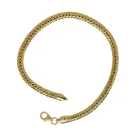 Picture Gold cobra herringbone bracelet