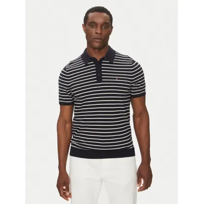 Zdjęcie Tommy Hilfiger Polo Essential Cotton Knitted Polo MW0MW37396 Granatowy Regular Fit