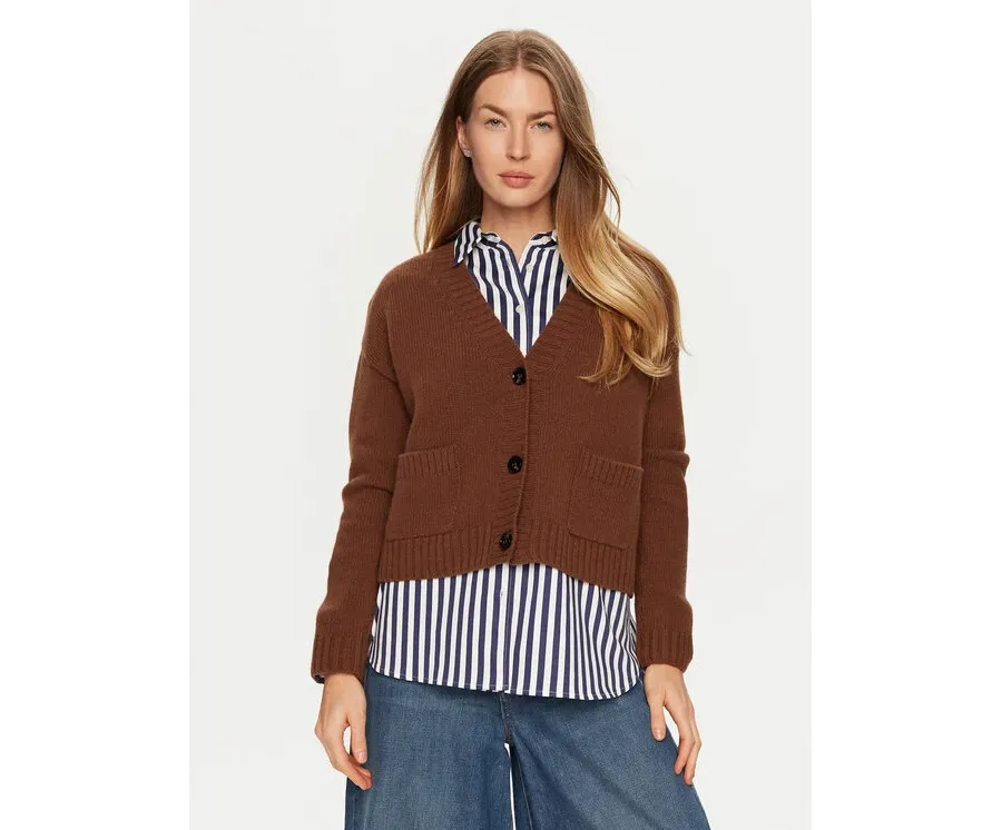 obrazek 1 Weekend Max Mara Kardigan Arad 2425346042 Brązowy Relaxed Fit