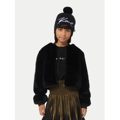 Zdjęcie Karl Lagerfeld Kids Futro Z30231 D Czarny Regular Fit