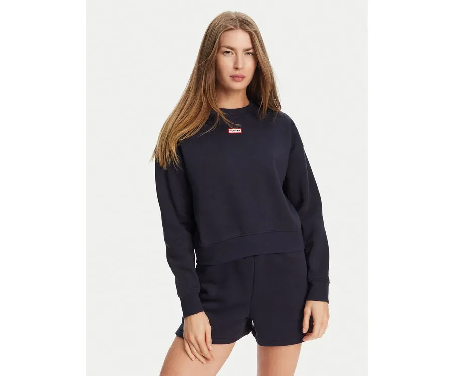 obrazek 1 Hunter Bluza Tina HARW0042242 Granatowy Cropped Fit