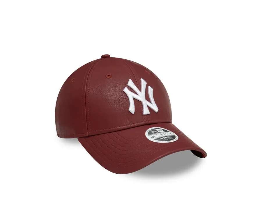 obrazek 1 New Era Czapka z daszkiem New York Yankees Crinkled Pu 9Forty 60595395 Bordowy