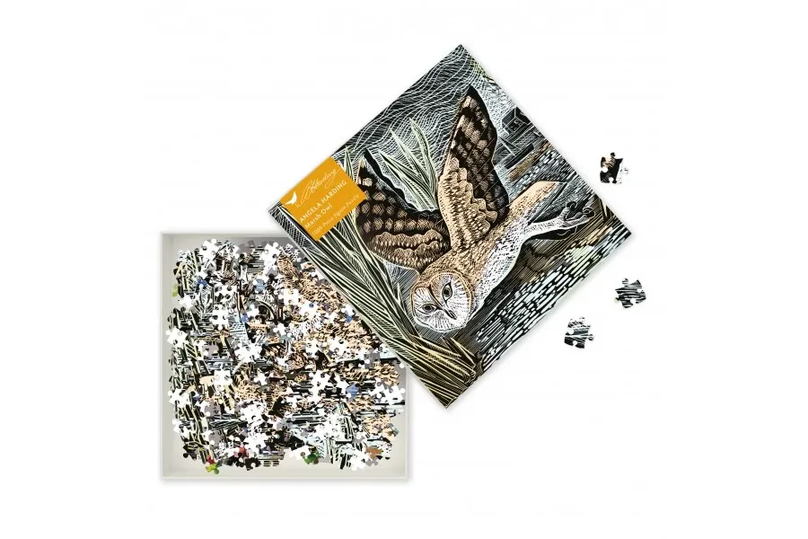 obrazek 2 Puzzle dla dorosłych Angela Harding: Sowa bagienna - Flame Tree Publishing