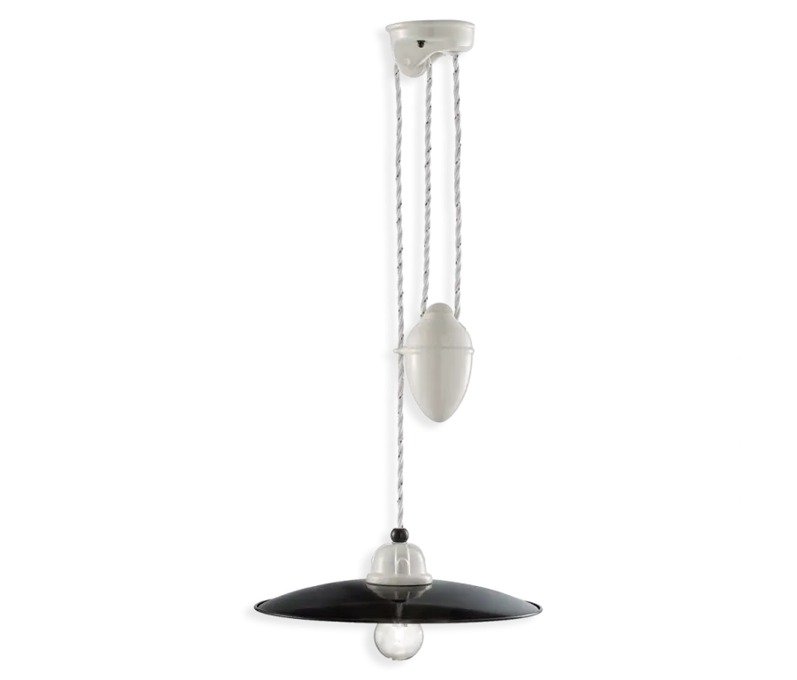 obrazek 1 Oryginalna włoska lampa sufitowa w stylu retro