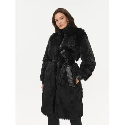 Zdjęcie TWINSET Futro 232TT2020 Czarny Regular Fit