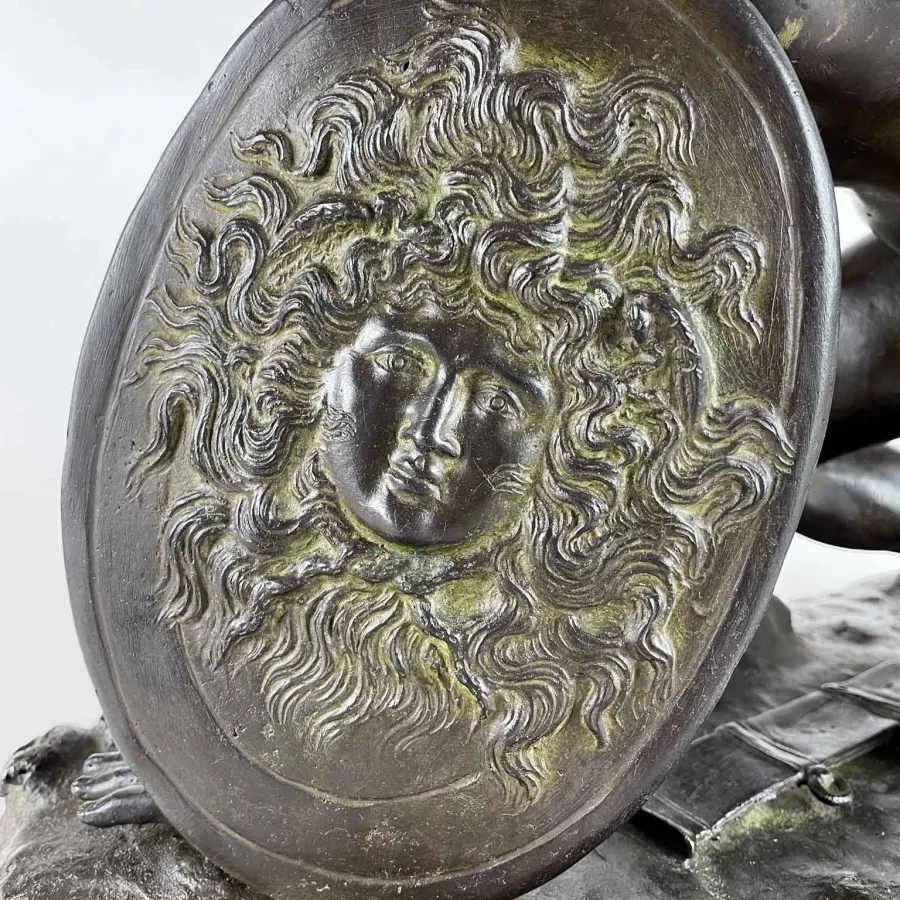 obrazek 4 Brązowa statua gladiatora wykonana przez mistrza z XIX wieku