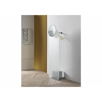 Zdjęcie Szklany wieszak ścienny z lustrem - Tonelli Design