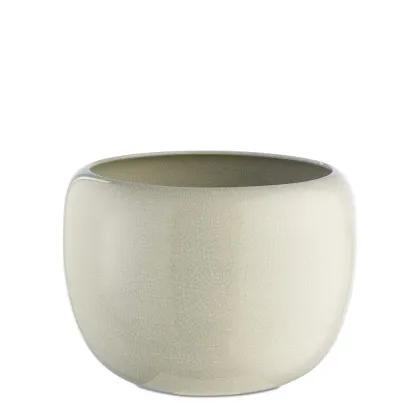 Picture Flowerpot made of glazed ceramics H.28xL.39xD.Int.30 cm