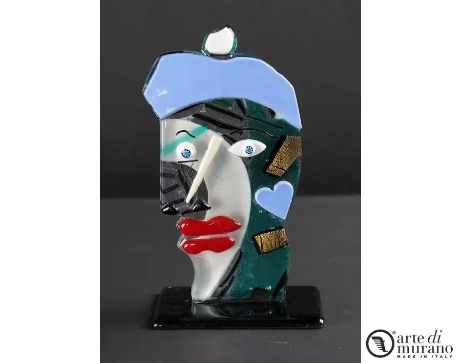 obrazek 1 Designerska rzeźba Picasso Pop Art Abstrakcyjne szkło Murano