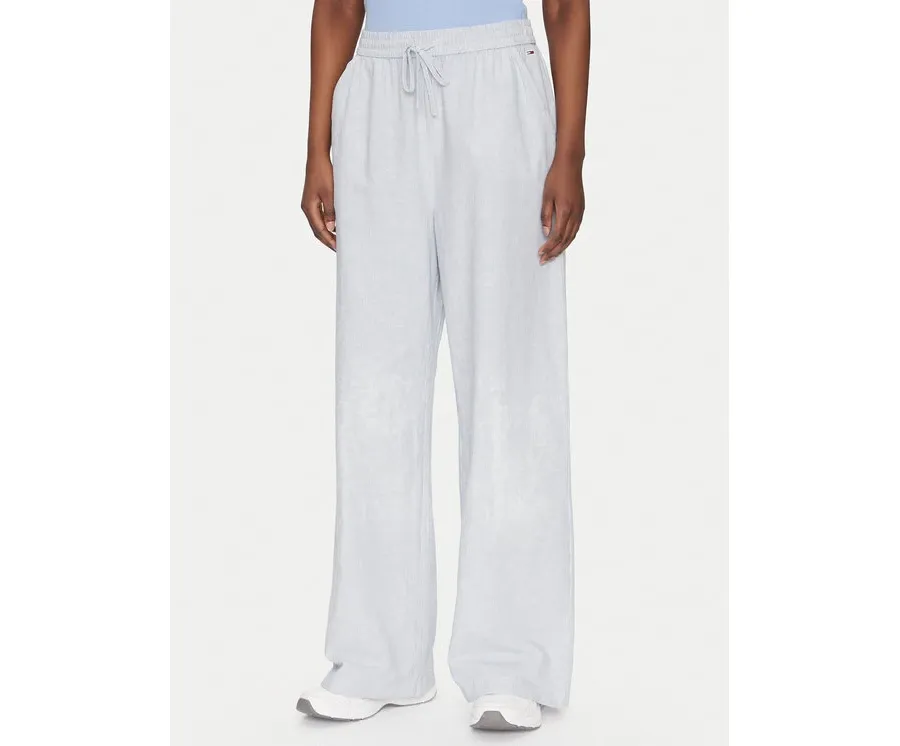 obrazek 1 Tommy Jeans Spodnie materiałowe DW0DW20352 Niebieski Regular Fit