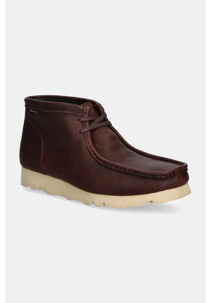 obrazek 1 Clarks Originals półbuty skórzane Wallabee Boot Gore-Tex męskie kolor brązowy 26177730