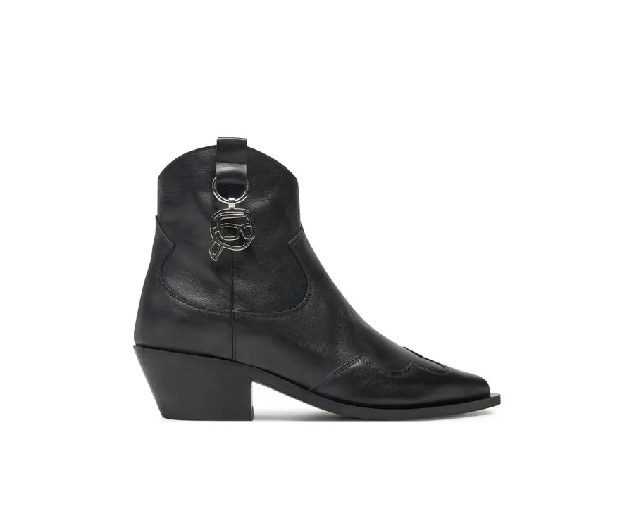 obrazek 1 KARL LAGERFELD Botki Kansas KL33265 Czarny