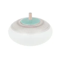 Picture Porcelain sugar bowl from the Venezia collection with turquoise lid and platinum decoration - Vista Alegre