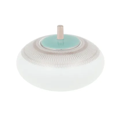 Zdjęcie Porcelanowa cukiernica z kolekcji Venezia z turkusową pokrywką i platynowym zdobieniem - Vista Alegre