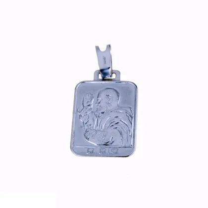 Zdjęcie Piękny podłużny medalik Ojca Pio 25x18mm