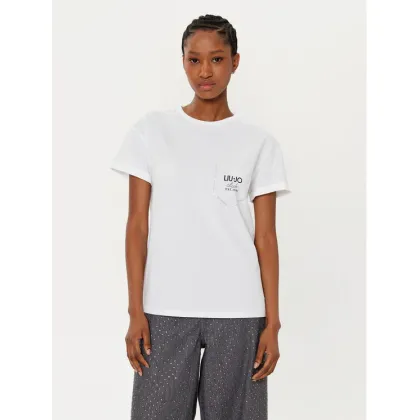 Zdjęcie Liu Jo T-Shirt WA5145 J4893 Biały Regular Fit