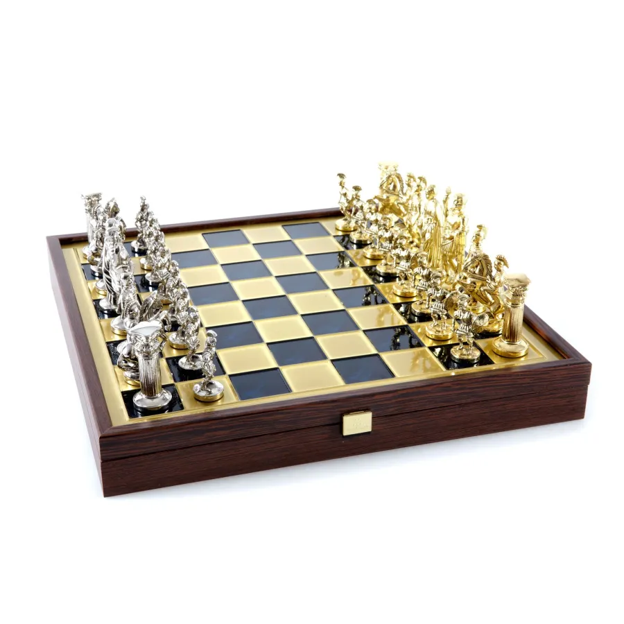 obrazek 2 Elegancki niebieski zestaw do gry w szachy - Constatntions Manopoulos