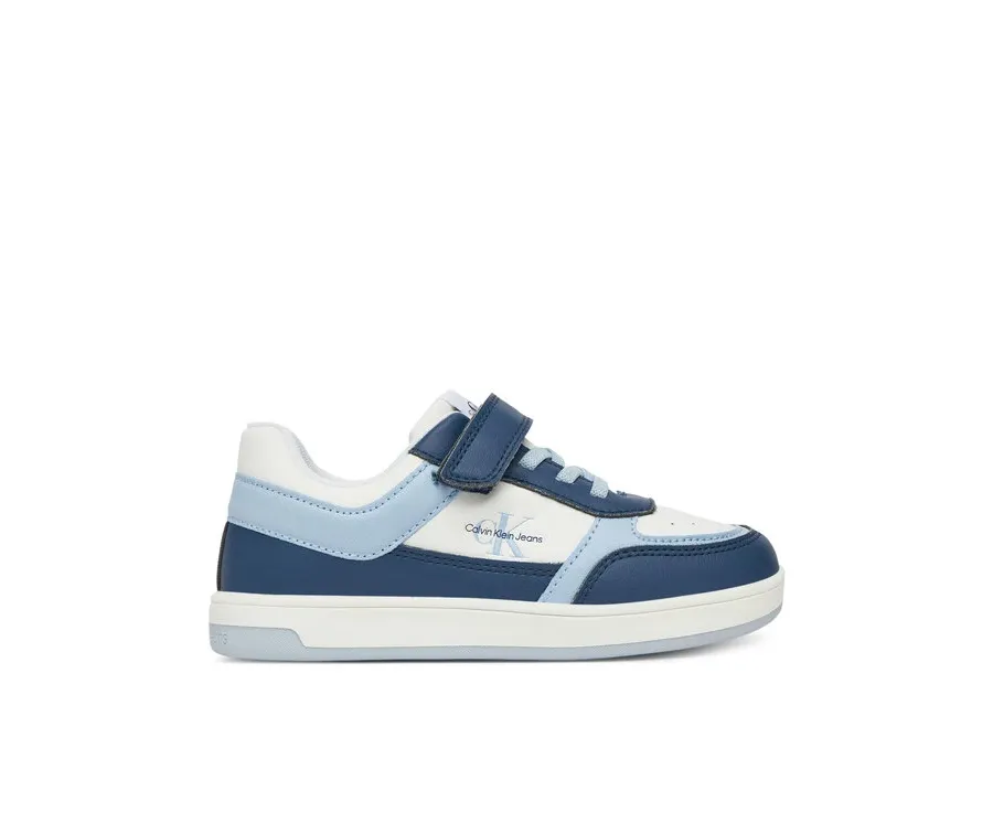 obrazek 1 Calvin Klein Jeans Sneakersy Low Cut Lace-Up/ Velcro Sneaker V1X9-82078-1355 S Niebieski