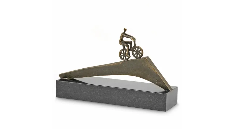 obrazek 1 Luksusowa statuetka "W drodze" wykonana z platerowanego brązu - idealna na prezent z wyjątkowej okazji